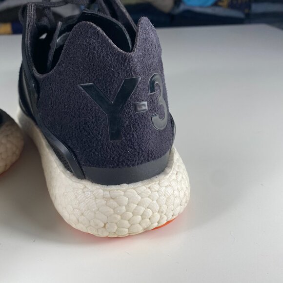 CG3212 Y-3 x Adidas Yohji Run Lowtop sneakers Black / White mens US 7.5 - Picture 4 of 8